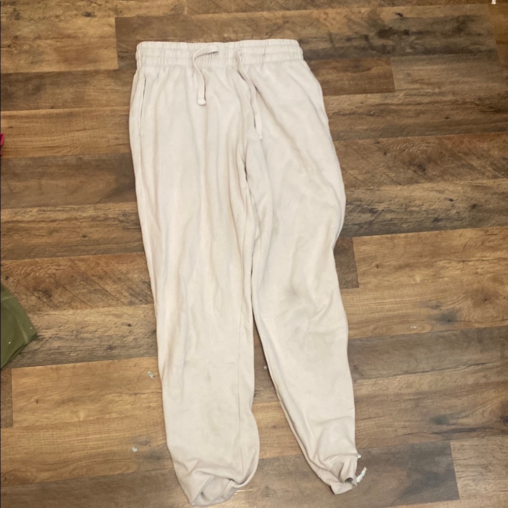 Hollister Cream Track Pants